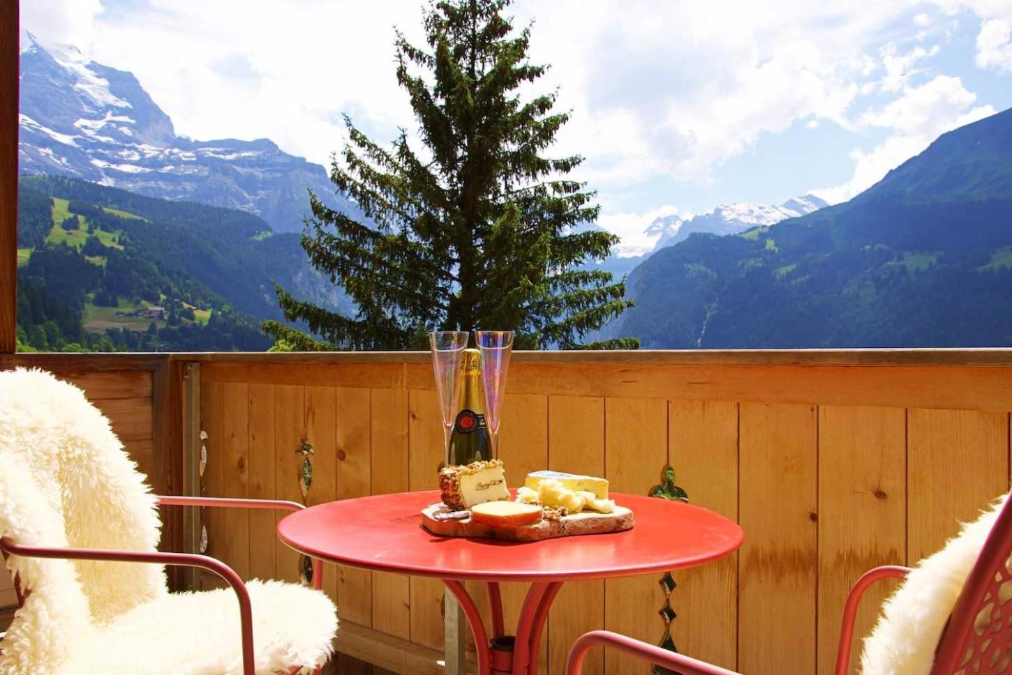 Holiday Flat #1, Chalet Aberot, Wengen, Switzerland Exteriér fotografie