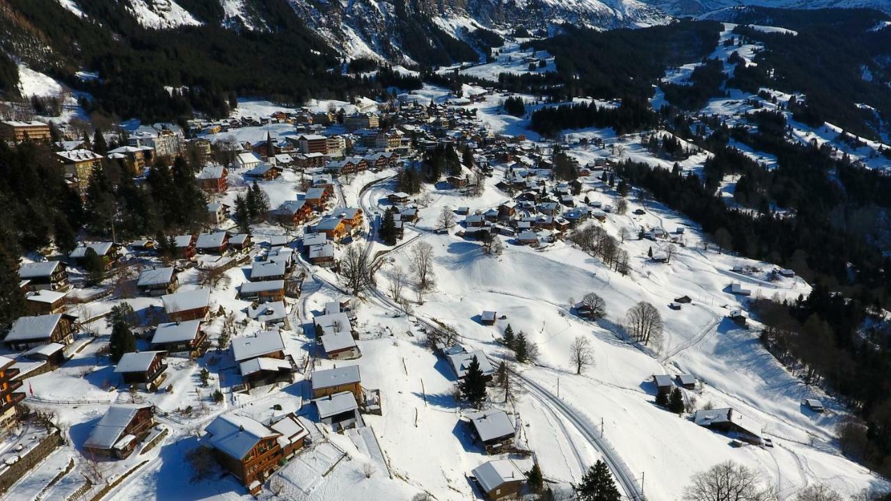 Holiday Flat #1, Chalet Aberot, Wengen, Switzerland Exteriér fotografie